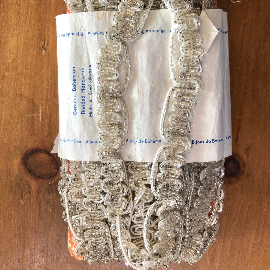 Bohemian Glass Beaded Trims - By the Foot