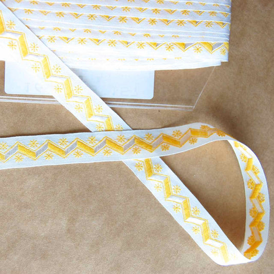 Embroidered Ribbon, Zig-Zag