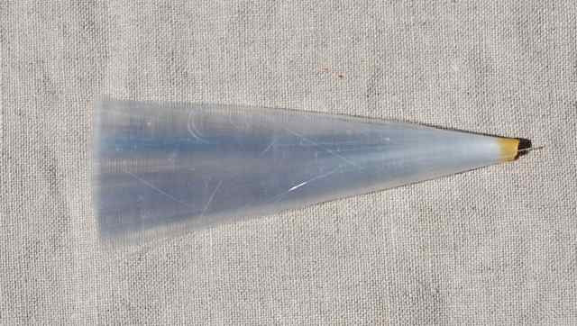 White_Spun_Glass_Tail_3-1/2"