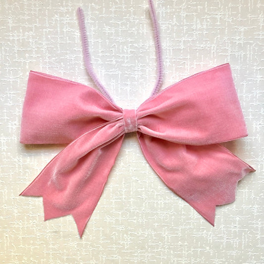 French Velvet Pre-tied Bow