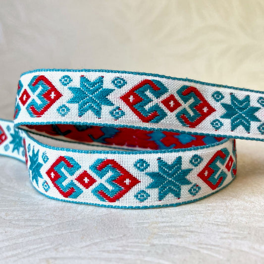 Geometric_Jacquard_Ribbon_Blue_Red