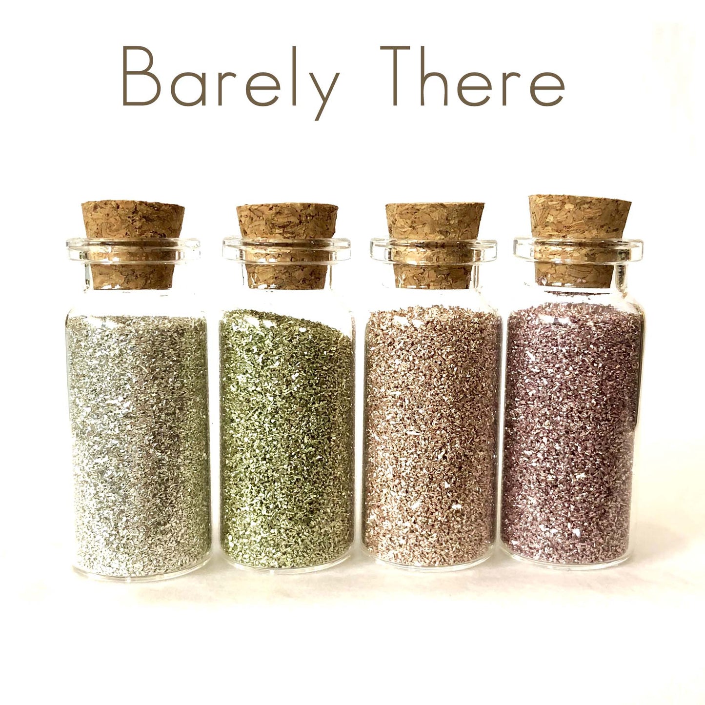Glass Glitter Set of Four
