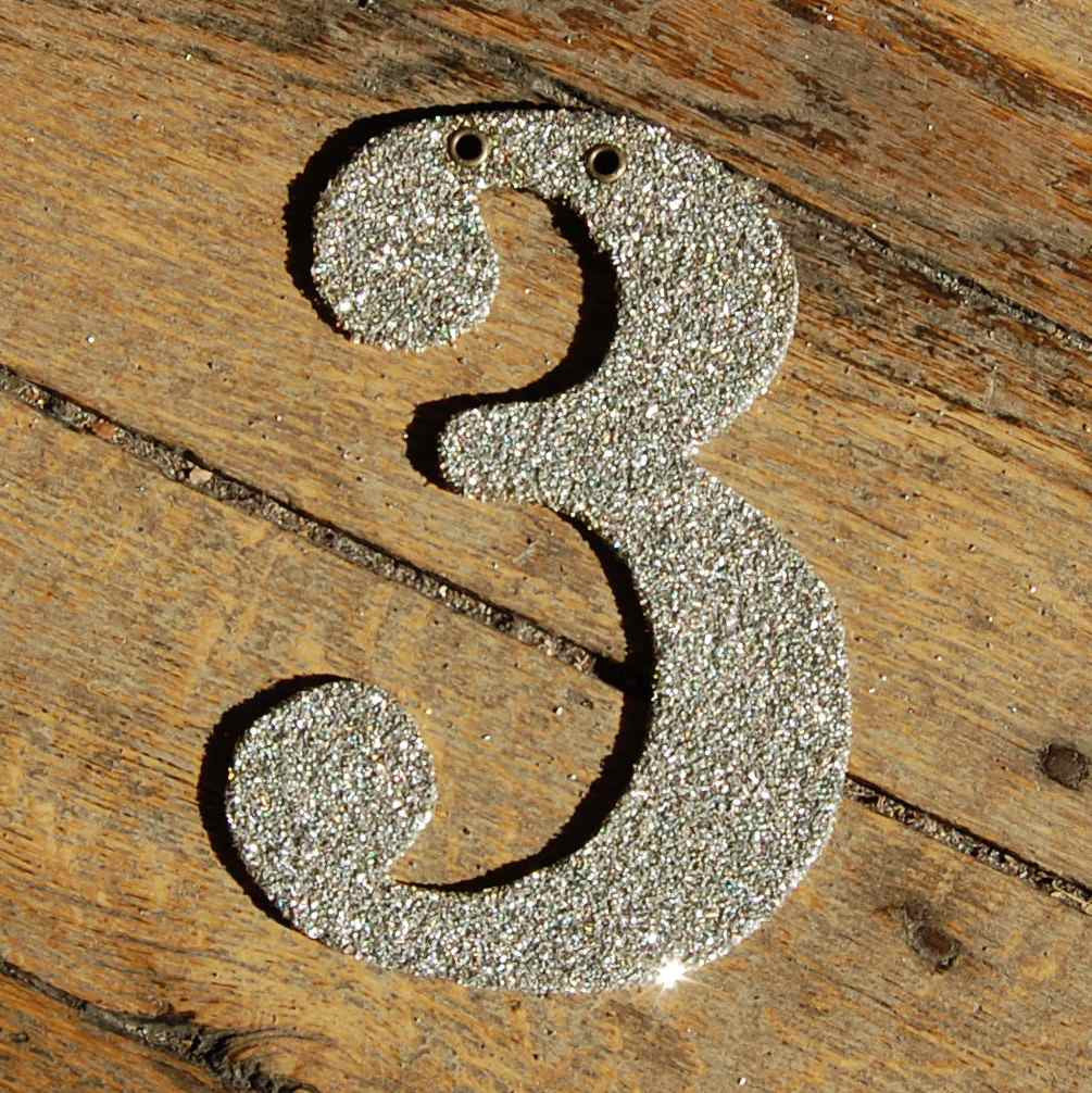Glitter-Number-3