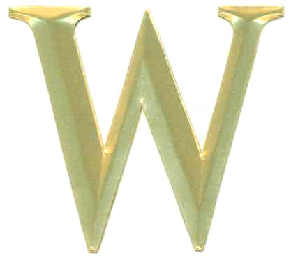 Gold_Dresden_Letter_W