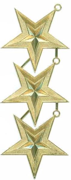 Star Ornament, Dresden Trim