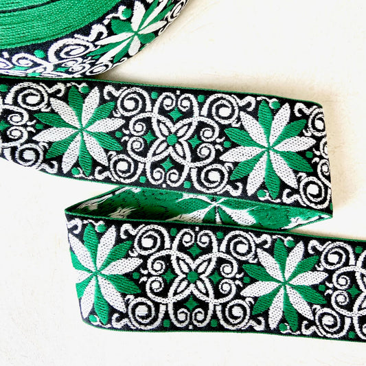 Green_Floral_Jacquard_Ribbon