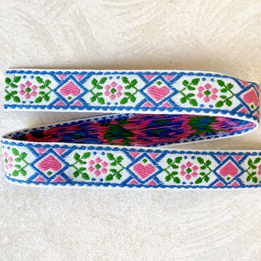 Heart_Flower_Jacquard_Ribbon_Pink