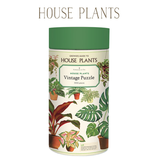 House Plants Vintage Puzzle, by Cavallini