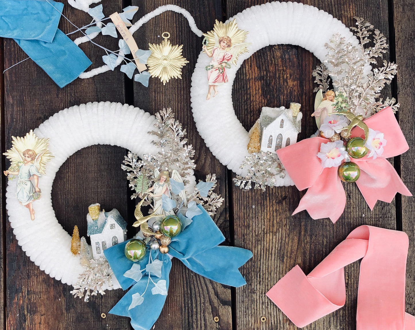Vintage Chenille Wreath Kit