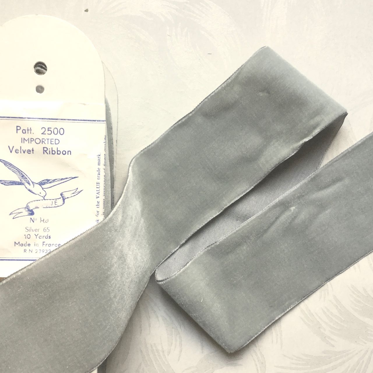 Vintage 3" French Velvet Ribbon