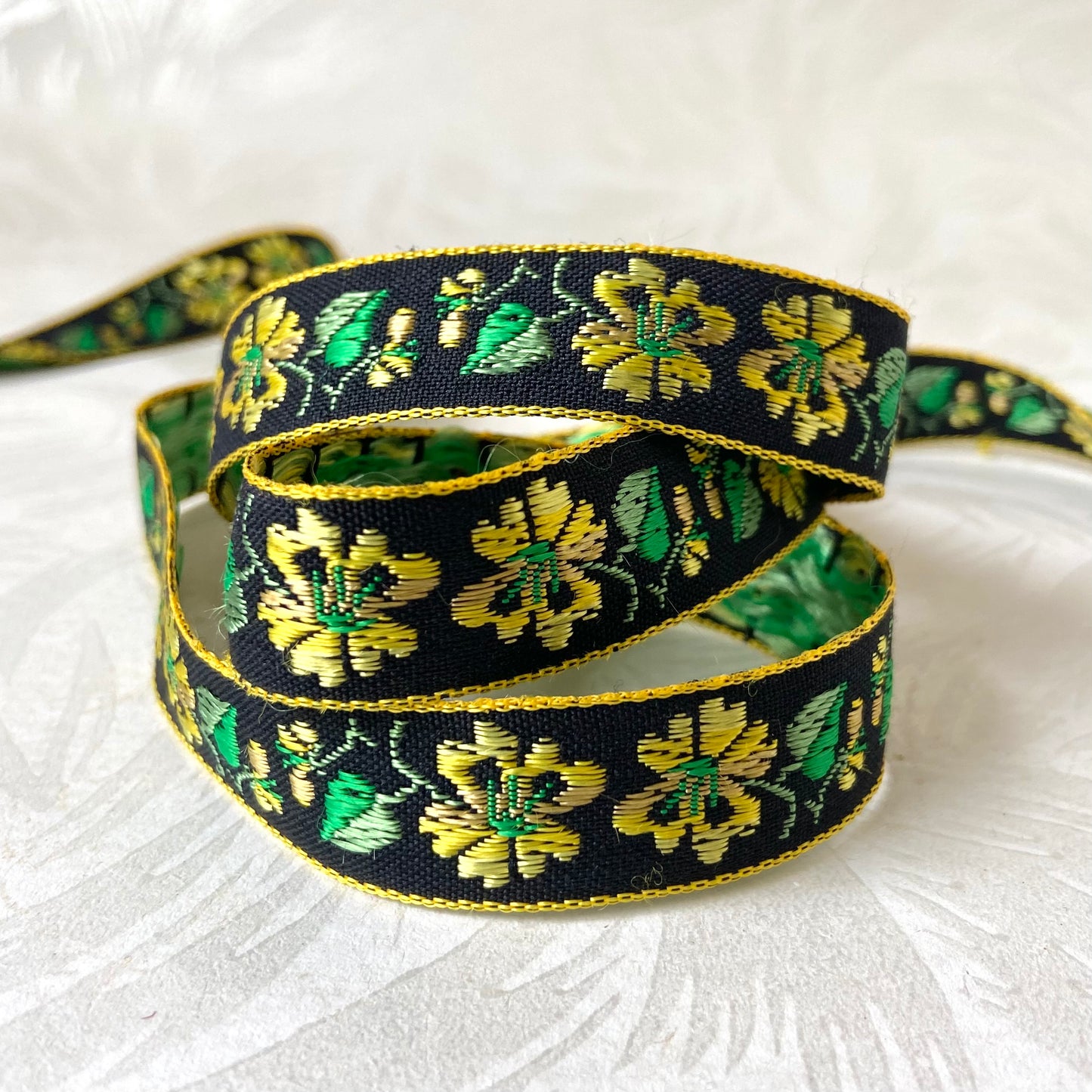 Embroidered Foliage & Flowers Jacquard - Multiple Colorways