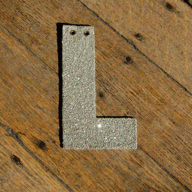 Glitter-letter-L