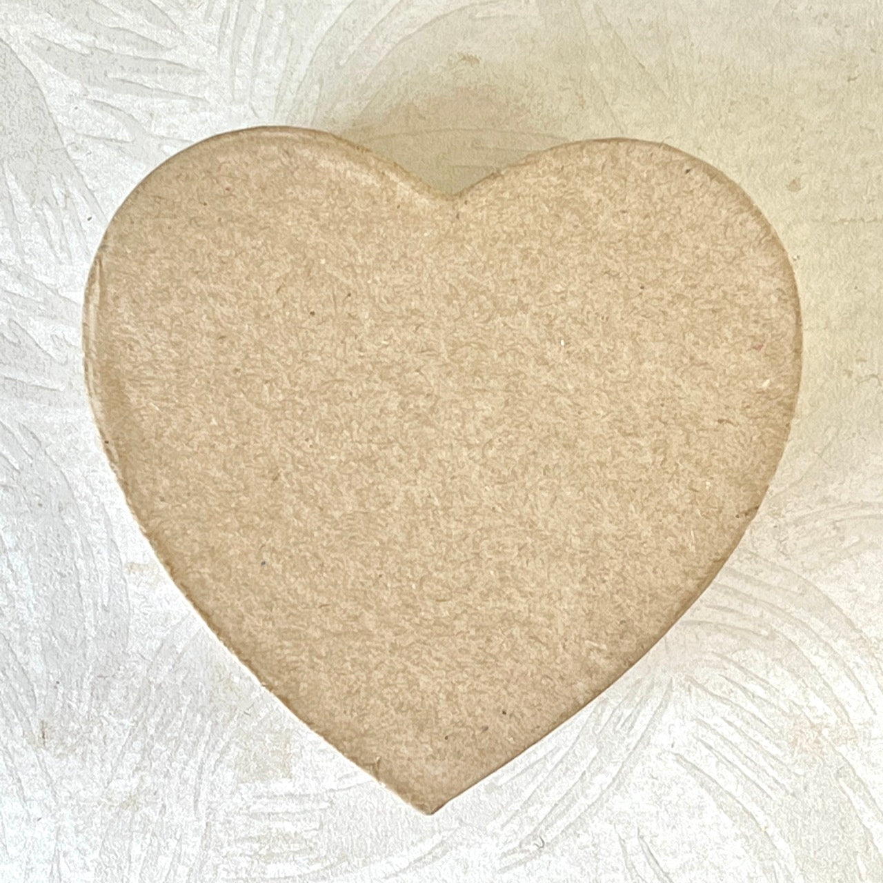 Plain Kraft Paper Maché Heart Boxes With Lid