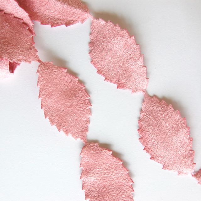 Row of Leaves Ribbon Trim - Multiple Colorways