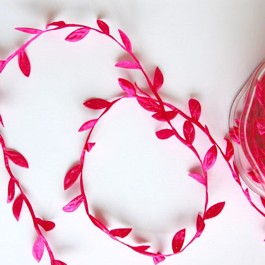 Leaves on Vine Ribbon Trim - Multiple Colorways