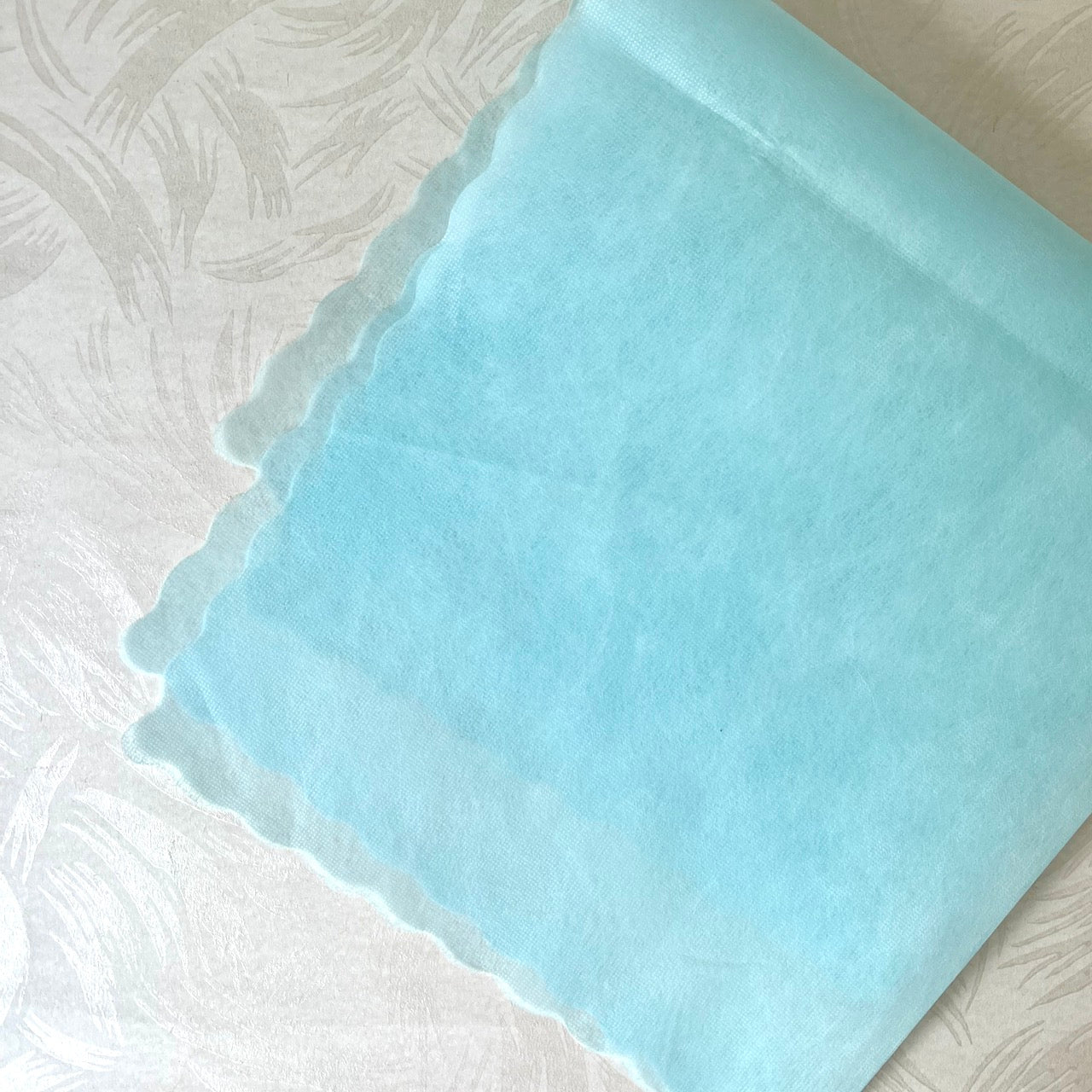 Scalloped Edge Mulberry Paper Wrap