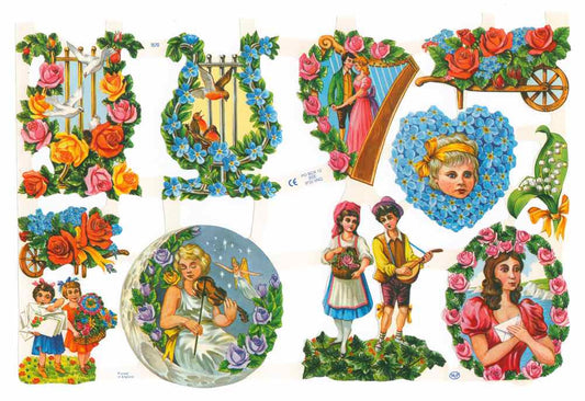 Scrapbook Pictures, People & Flowers