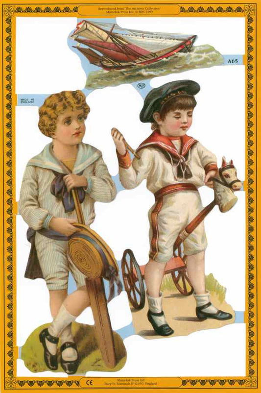 Scrapbook Pictures, Boys Playing