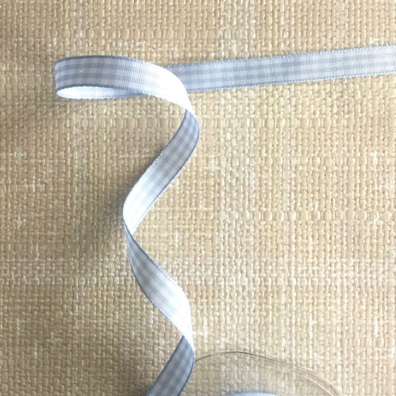 Gingham Check Narrow Ribbon - Multiple Colorways