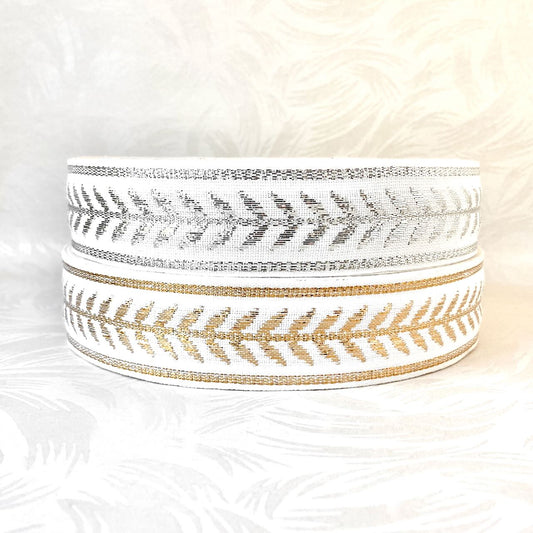 Metallic_Leaf_Jacquard_Ribbon