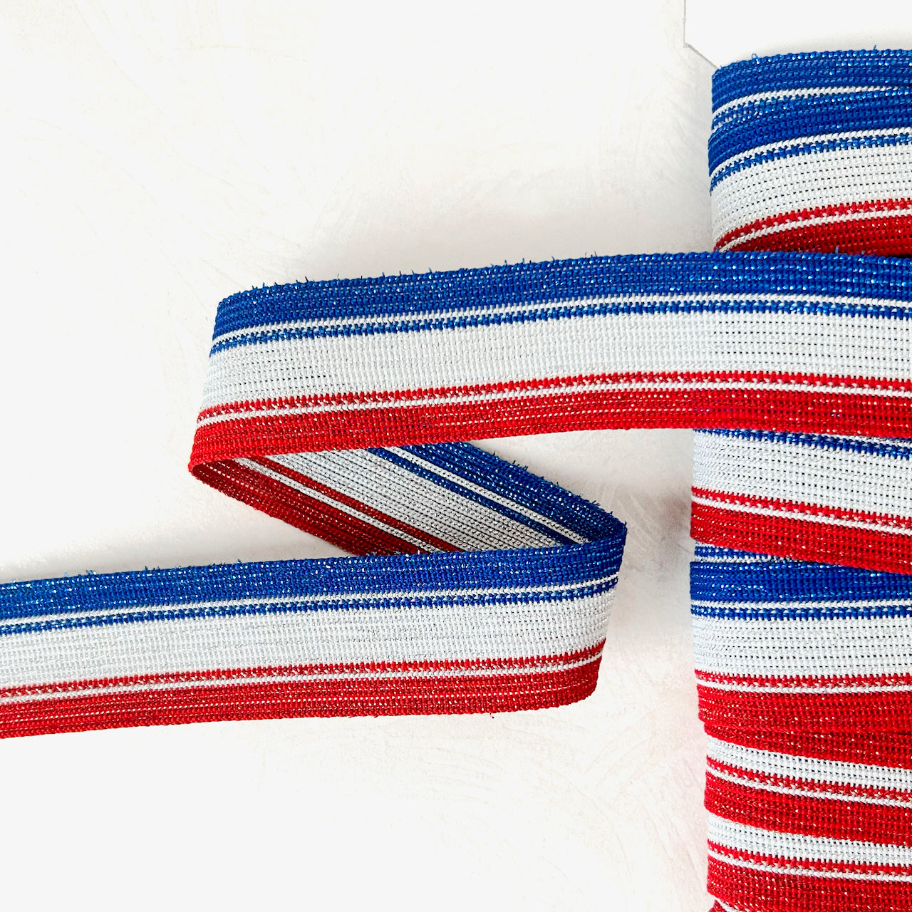 Red, Yellow and Blue Striped Webbing