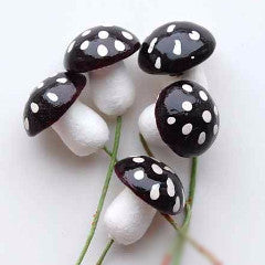 Spun Cotton Mushrooms