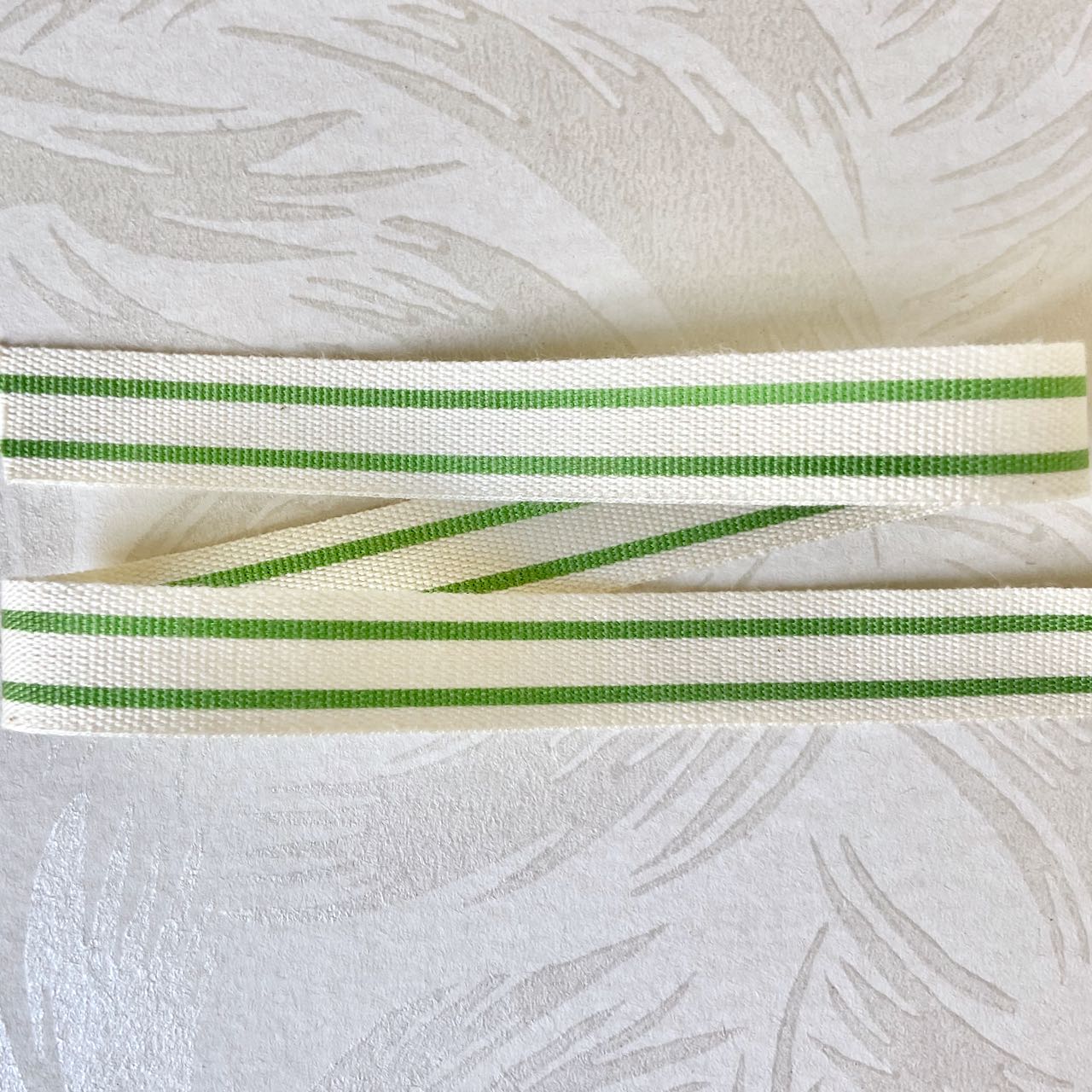Natural_Cotton_Stripe_Ribbon_Green