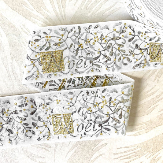 Noel_Organic_Cotton_Jacquard_Ribbon_Silver