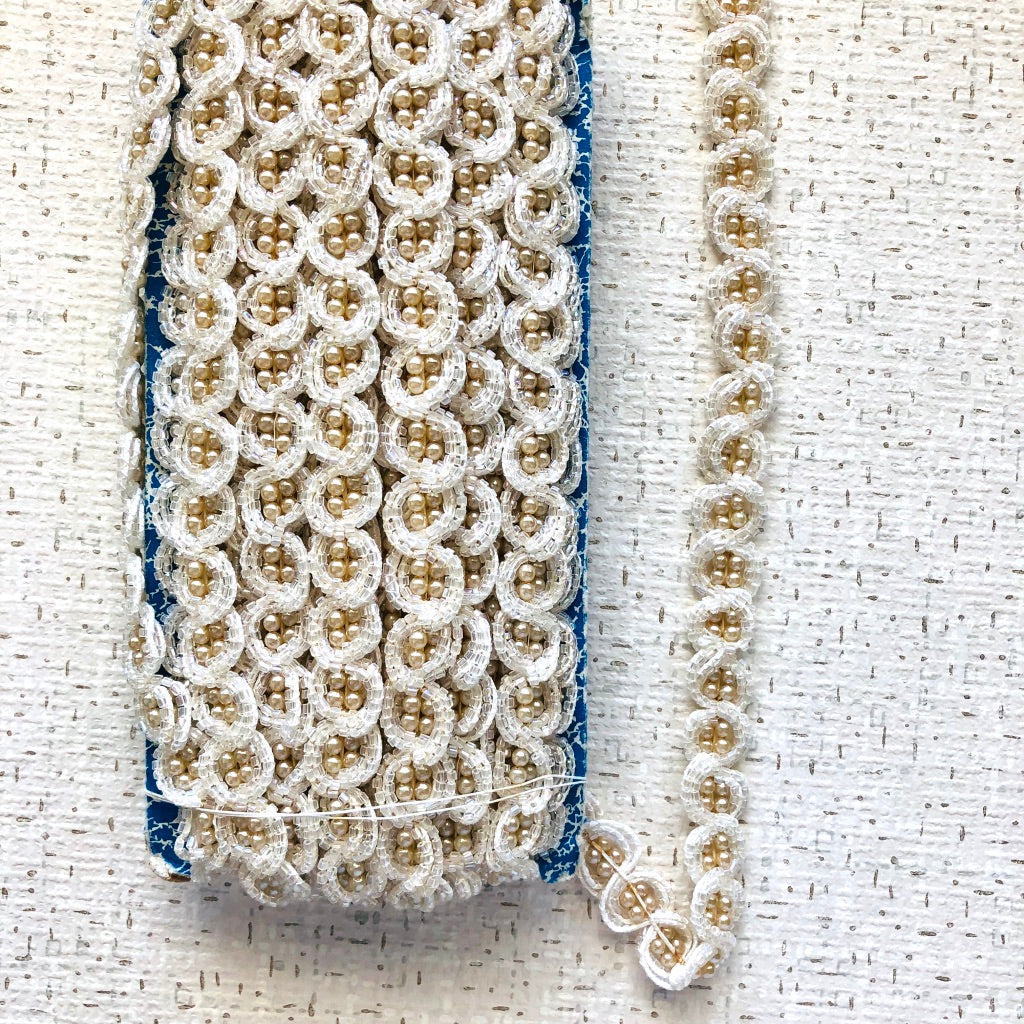 Bohemian Glass Beaded Trims - By the Foot
