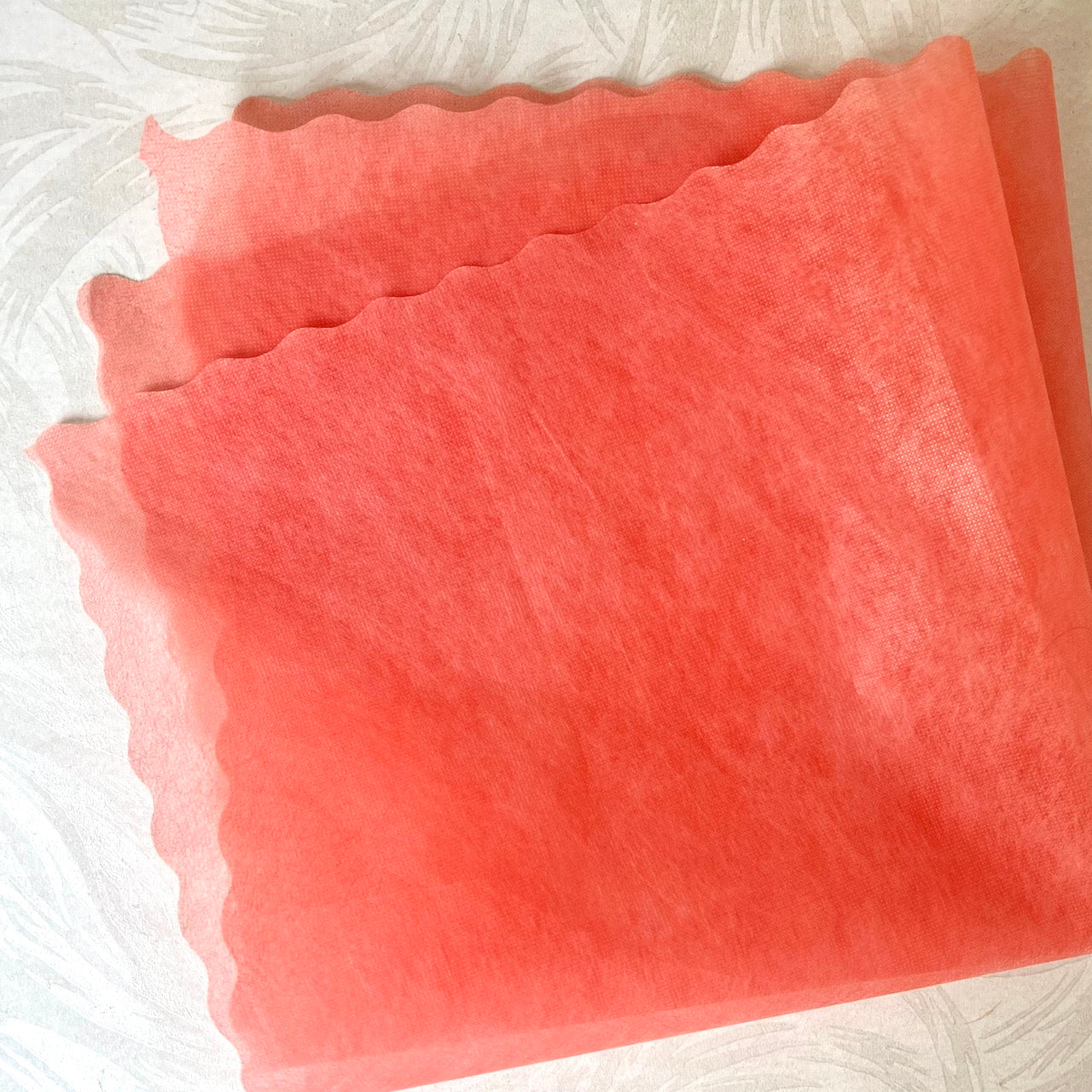 Scalloped Edge Mulberry Paper Wrap