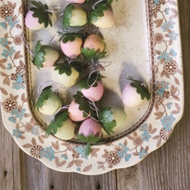 Faux Strawberry Ornaments