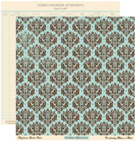 Garden Chair - Double Sided - Set of 3 Scrapbook Cardstock Papers