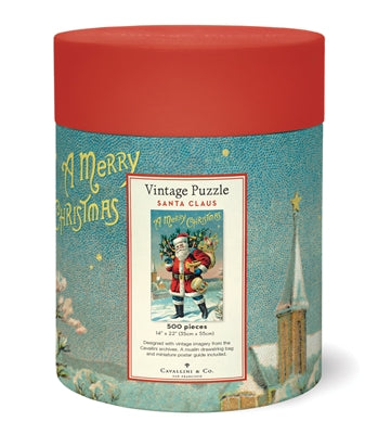 Santa Claus Vintage Puzzle, by Cavallini
