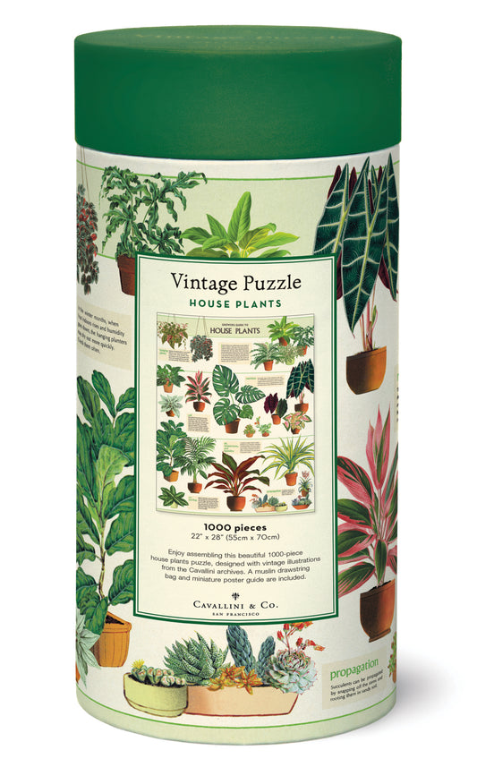 House Plants Vintage Puzzle, by Cavallini