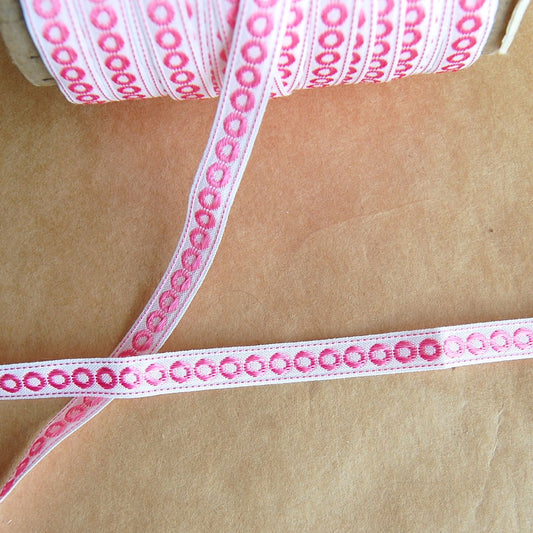 Embroidered Entredeux, Circle