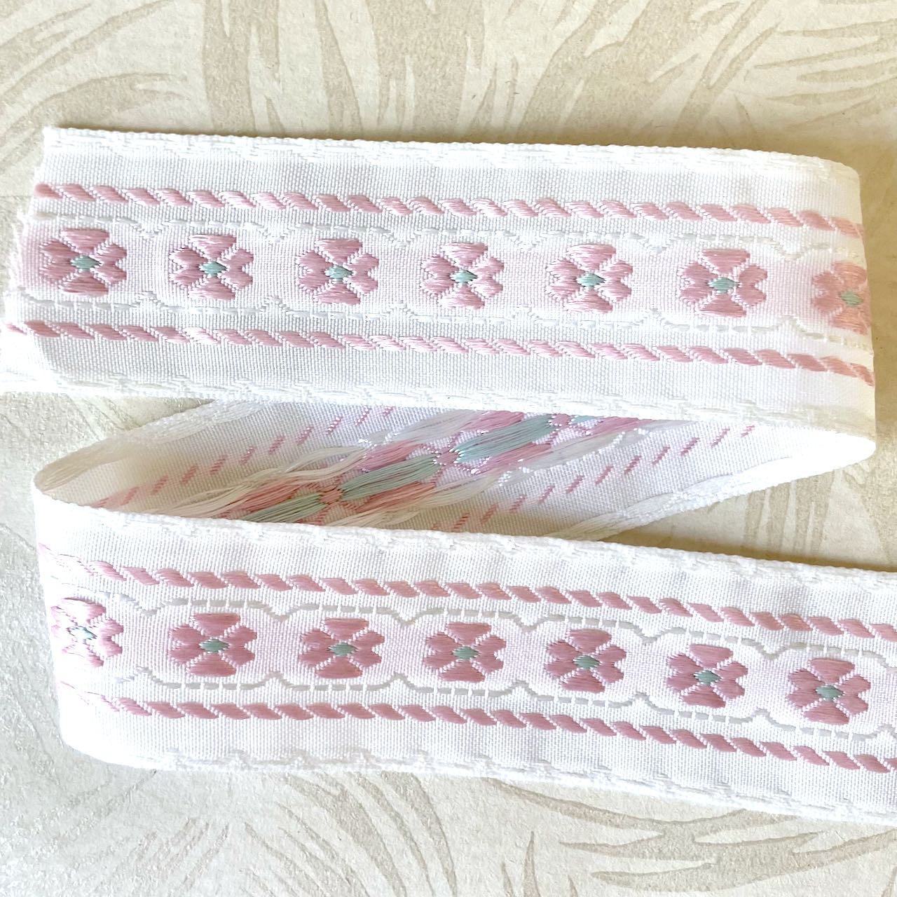 Pink_Flower_Jacquard_Ribbon