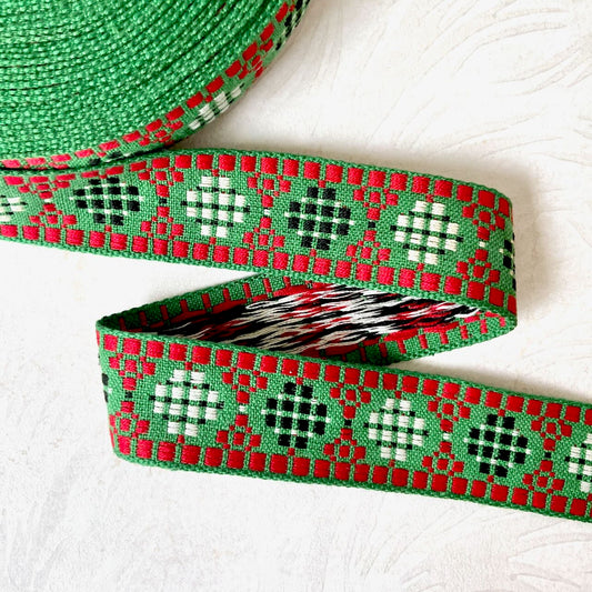 Plaid_Circle_Jacquard_Ribbon