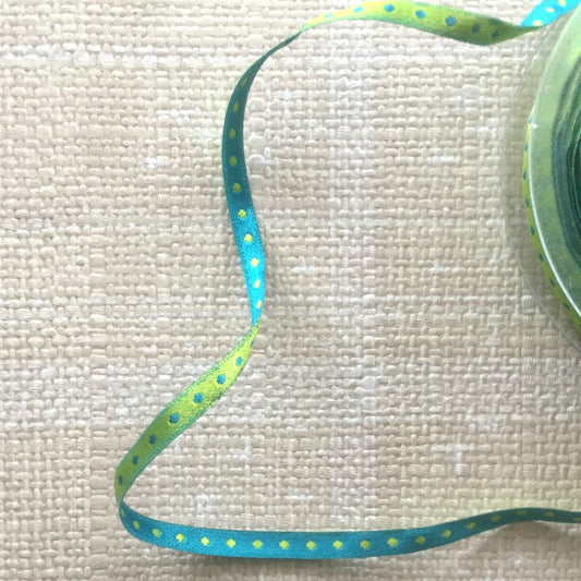 Skinny Dots Reversible Ribbon - Multiple Colorways