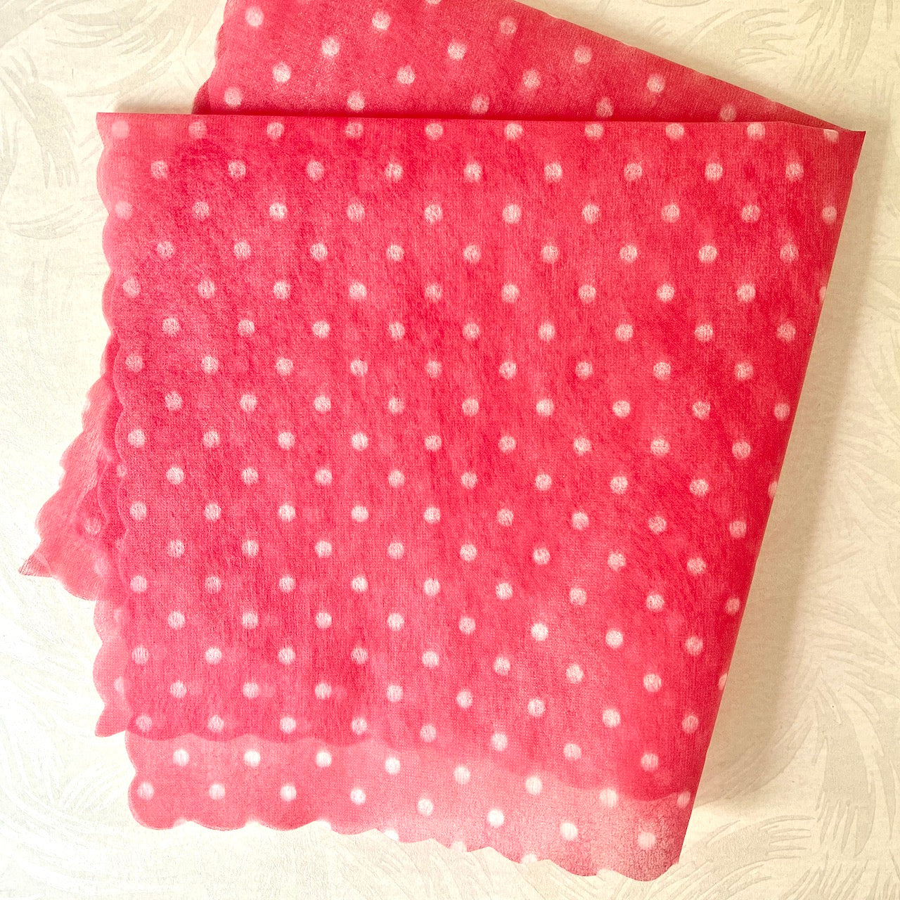 Scalloped Edge Mulberry Paper Wrap