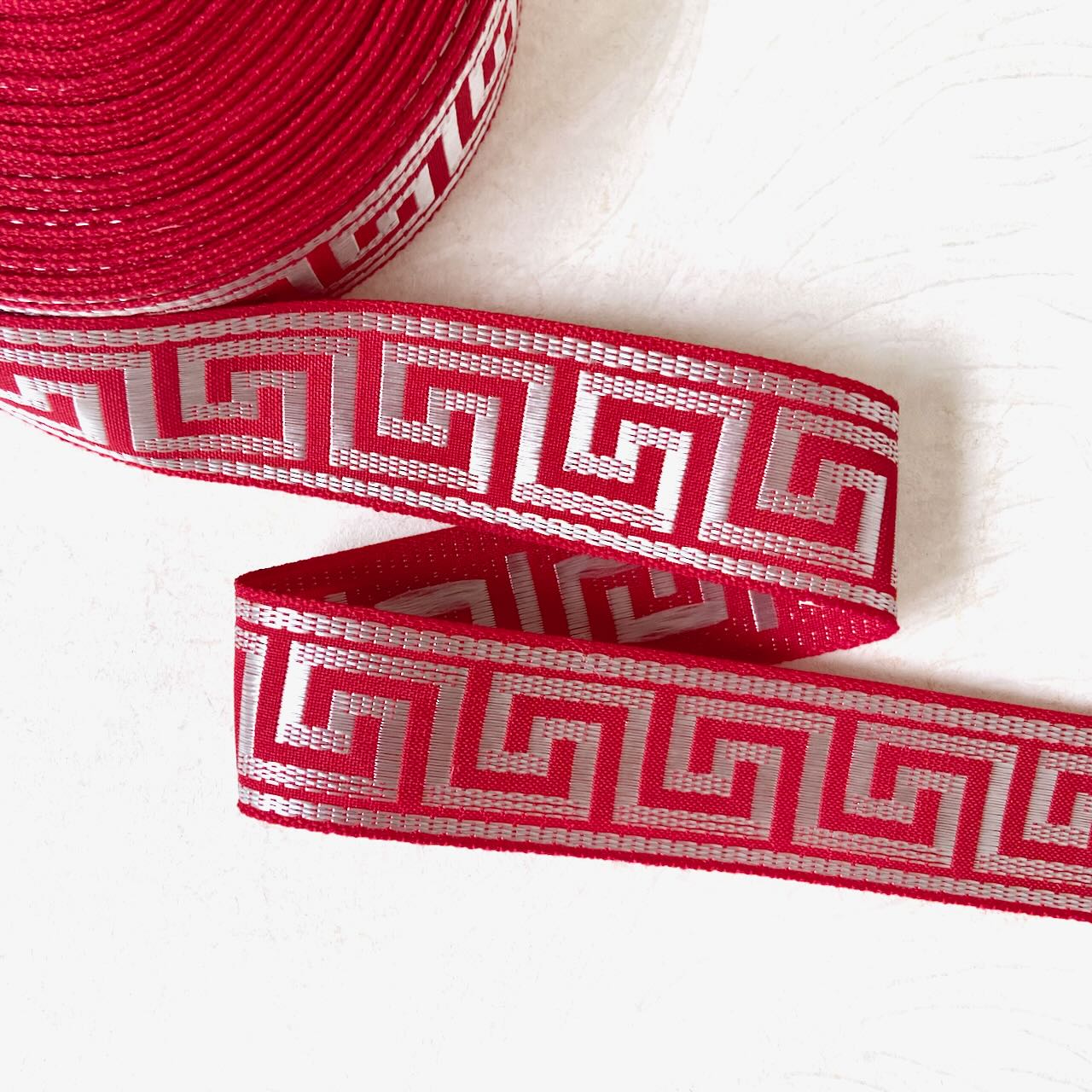 Red_Greek_Key_Jacquard_Ribbon