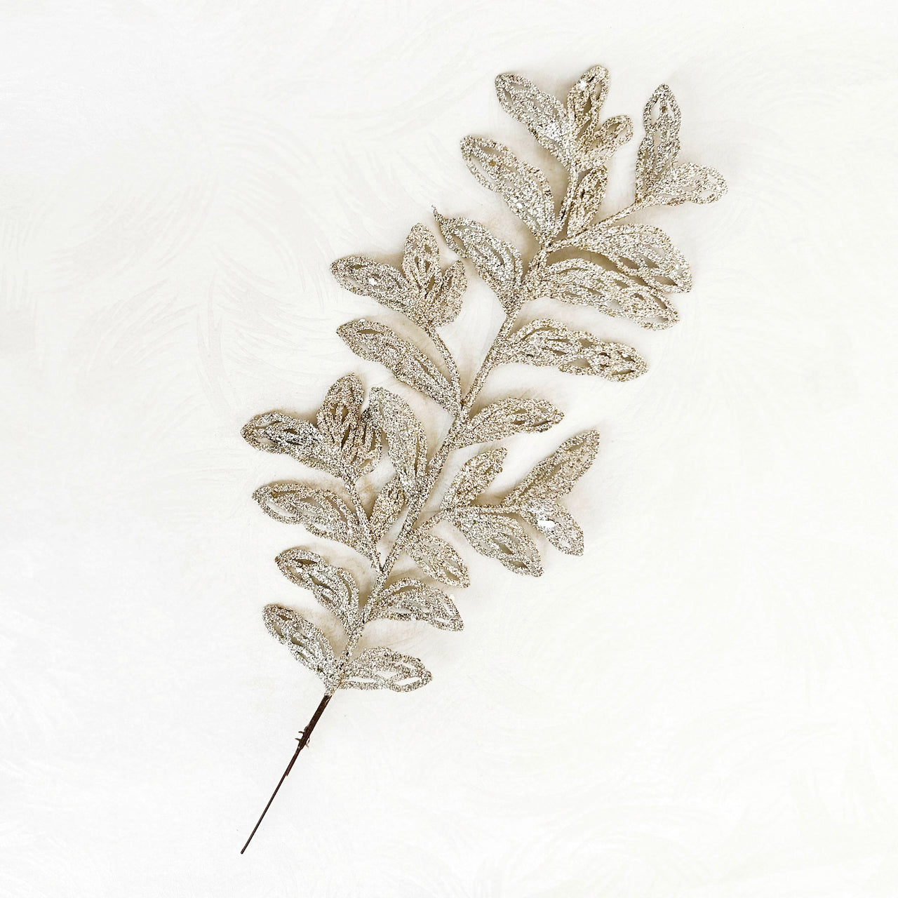 Giltter Bipinnate Fern Leaf Spray - Multiple Colors