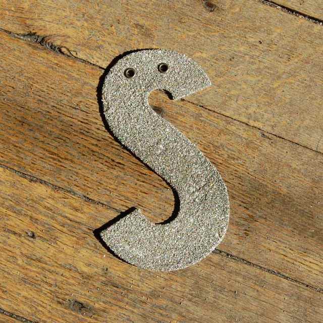 Glitter-letter-S