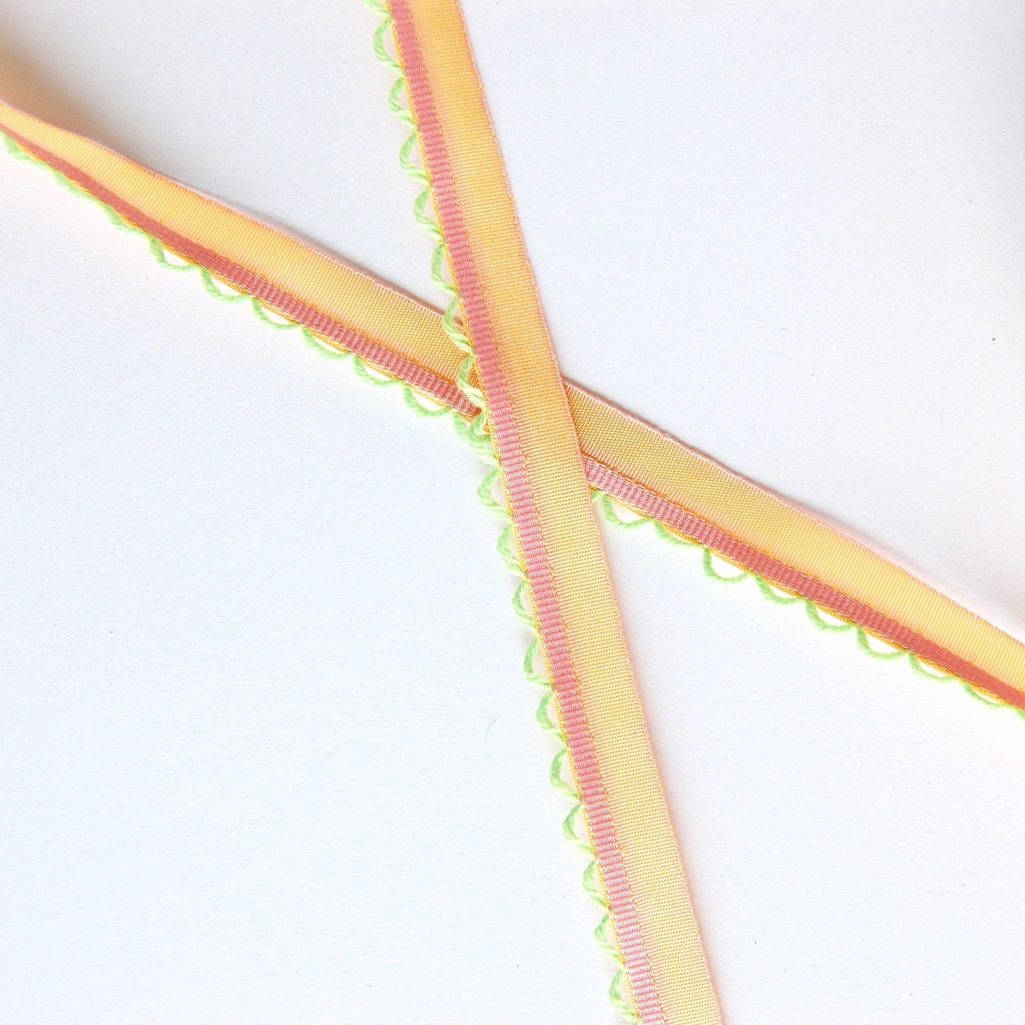 Looped Edge Taffeta Ribbon Trim Piping - Multiple Colorways