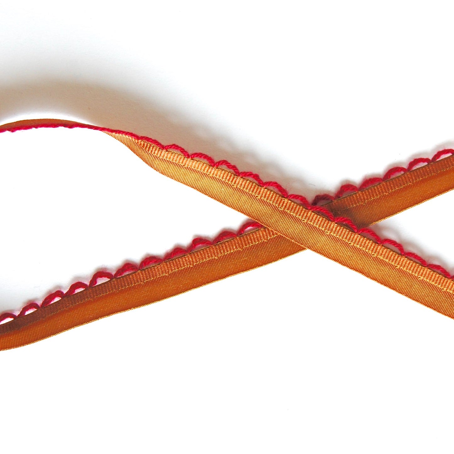 Looped Edge Taffeta Ribbon Trim Piping - Multiple Colorways