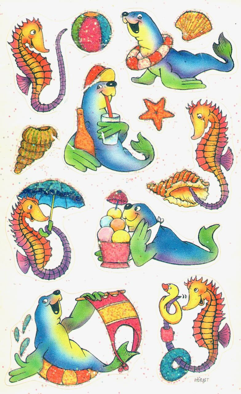 Seals_Seahorses_Stickers