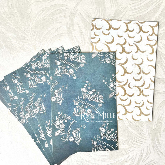 Sentimental Blue - Layering Cards
