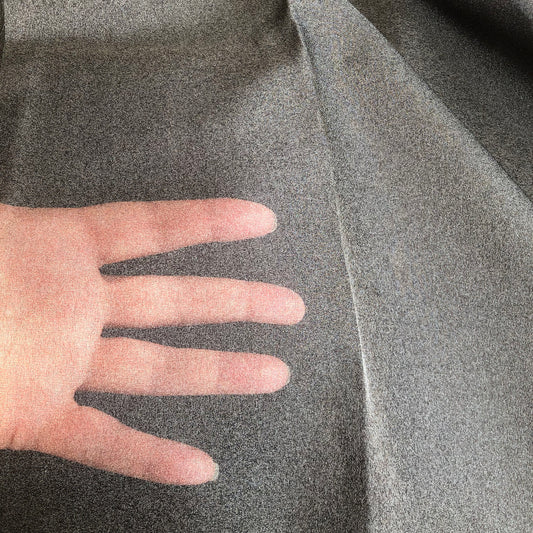 Sheer Black Organdy Fabric - Vintage