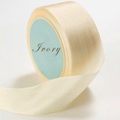 Silk Ribbon, ivory, cream