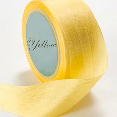 Silk Ribbon, yellow,