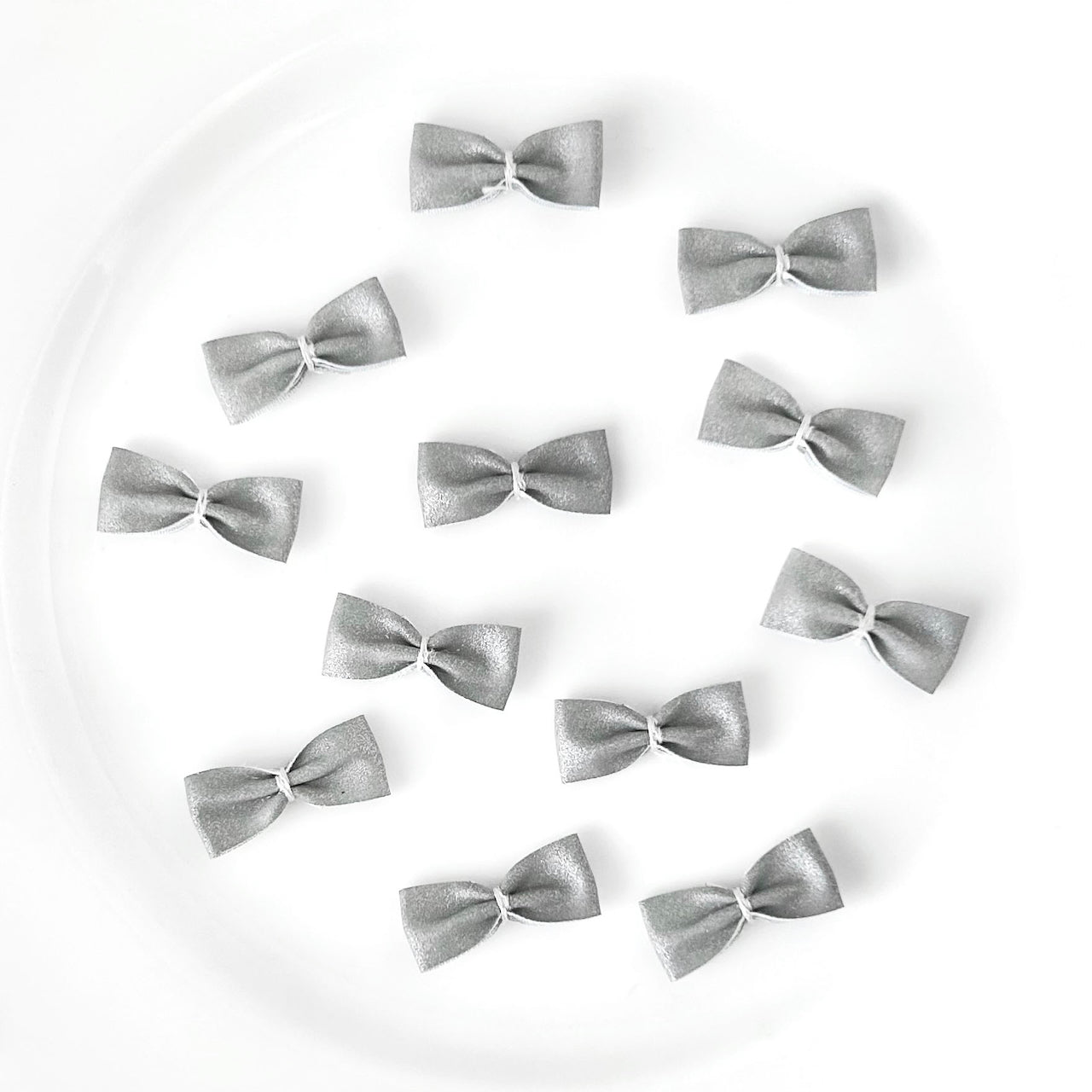 Silver Bow Tie